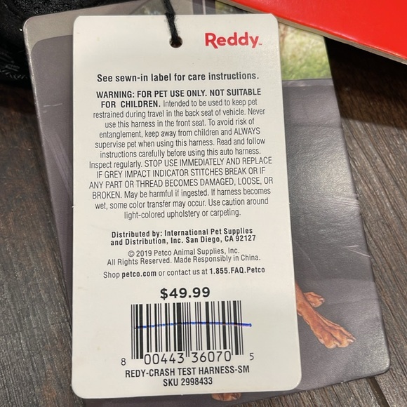 NWT Reddy Road Trip Dog Harness Sz Small *Benefits Animal Rescue*๐โโฌโค๏ธ๐โ๐ฆบ - Picture 9 of 9